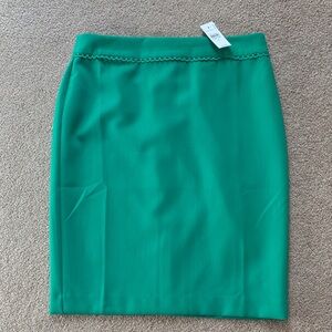 Ann Taylor Green Pencil Skirt